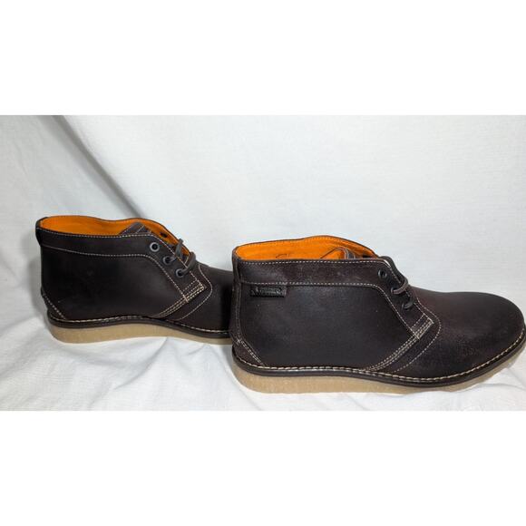 Wolverine Mens Julian Plain Chukka Boot 7M Dark Brown Lace Up Performance Shoes - Picture 3 of 9